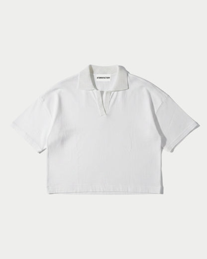 Jersey Crochet Polo Shirt