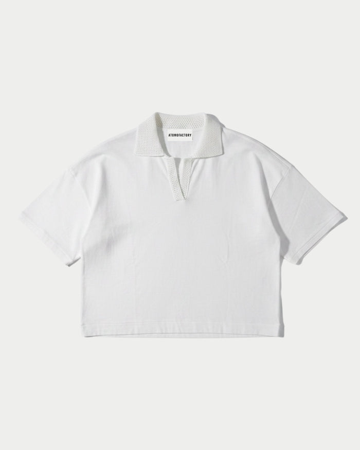 Jersey Crochet Polo Shirt