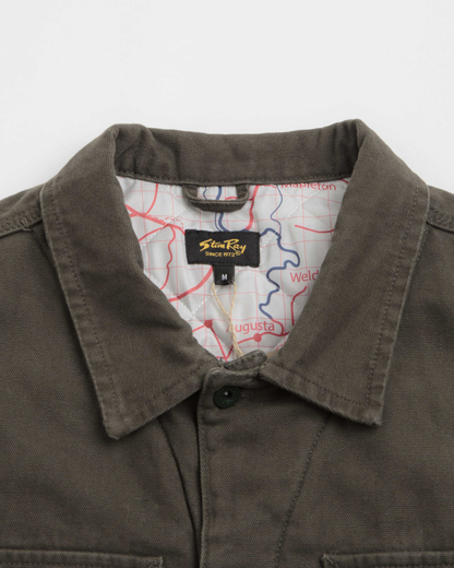 Lined trucker giacca