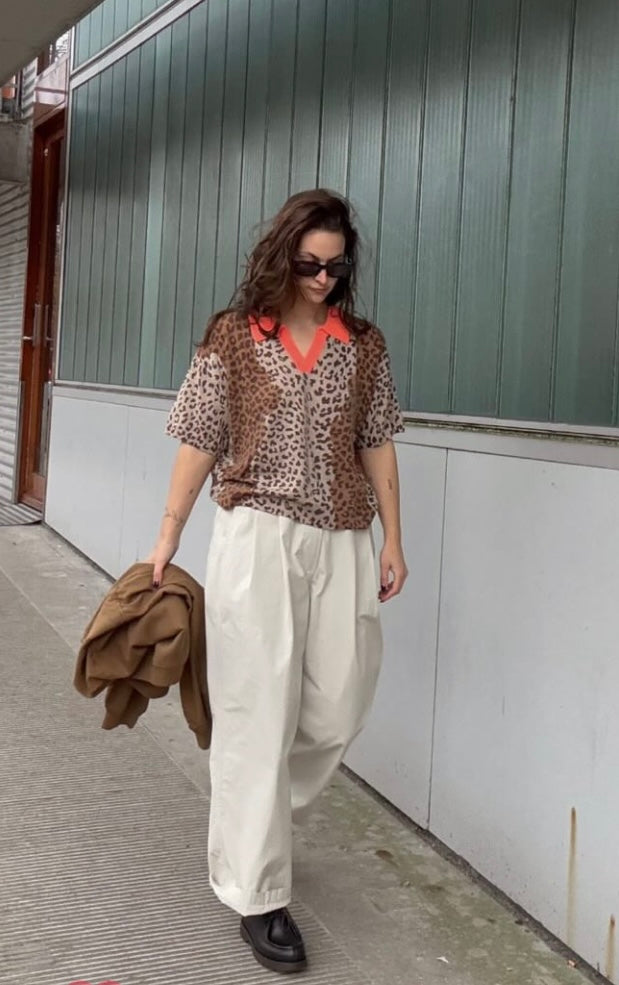Pants, weite Passform, zweifache Bundfalte