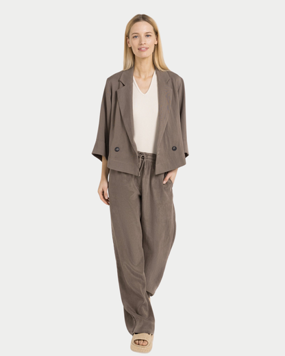 Blazer mit Kimonoärmeln und Knöpfen