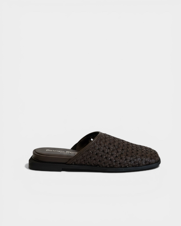 Sabot in pelle intrecciata