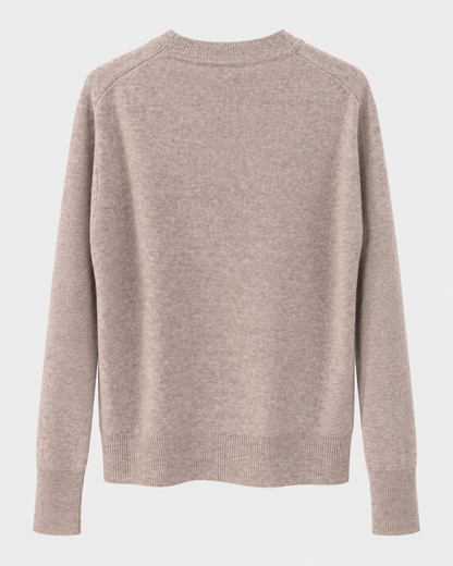 Maglia paricollo in misto cashmere