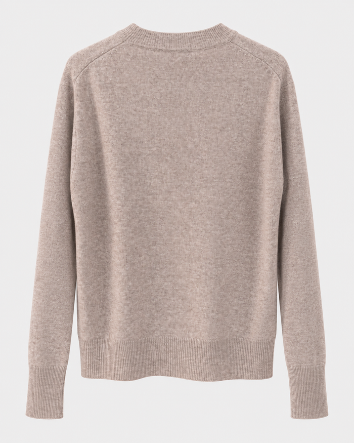 Maglia paricollo in misto cashmere