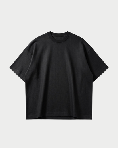 Oversize-Leinen-T-Shirt