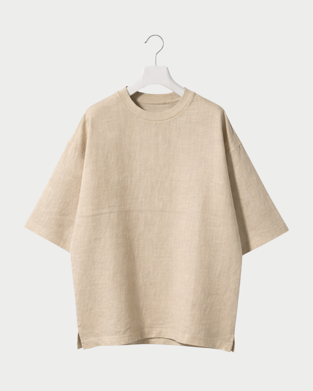 Oversize-Leinen-T-Shirt