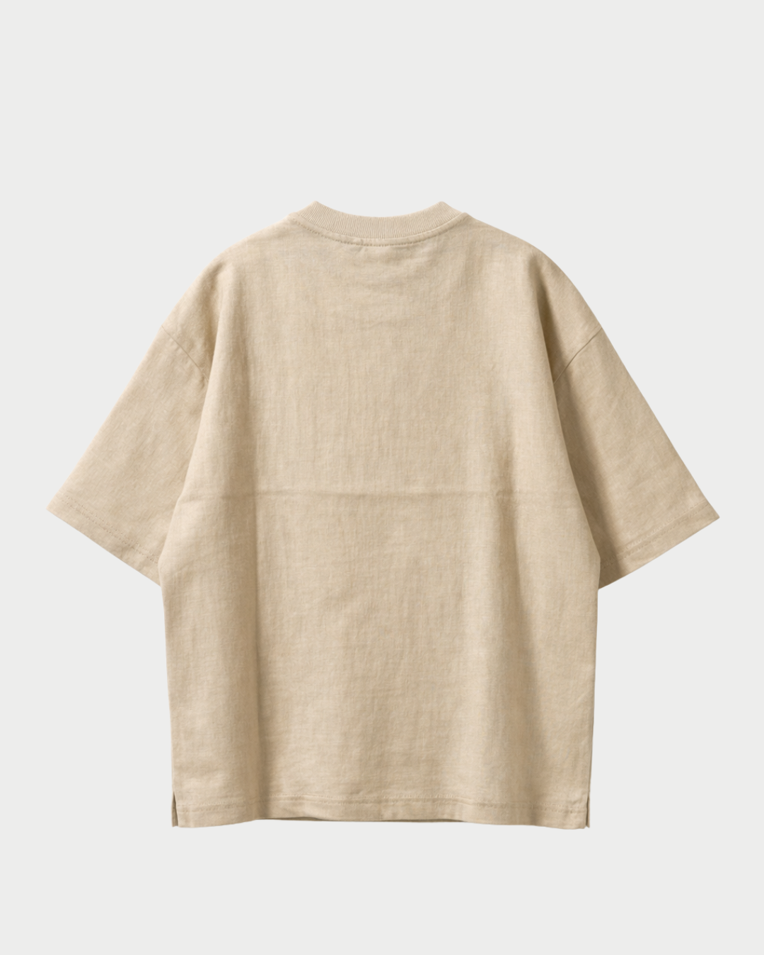 Oversize-Leinen-T-Shirt