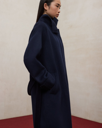 Lora coat in recycled wool