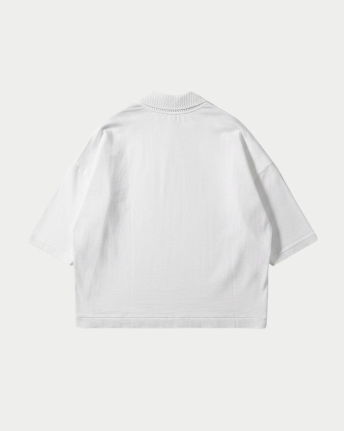 Jersey Crochet Polo Shirt
