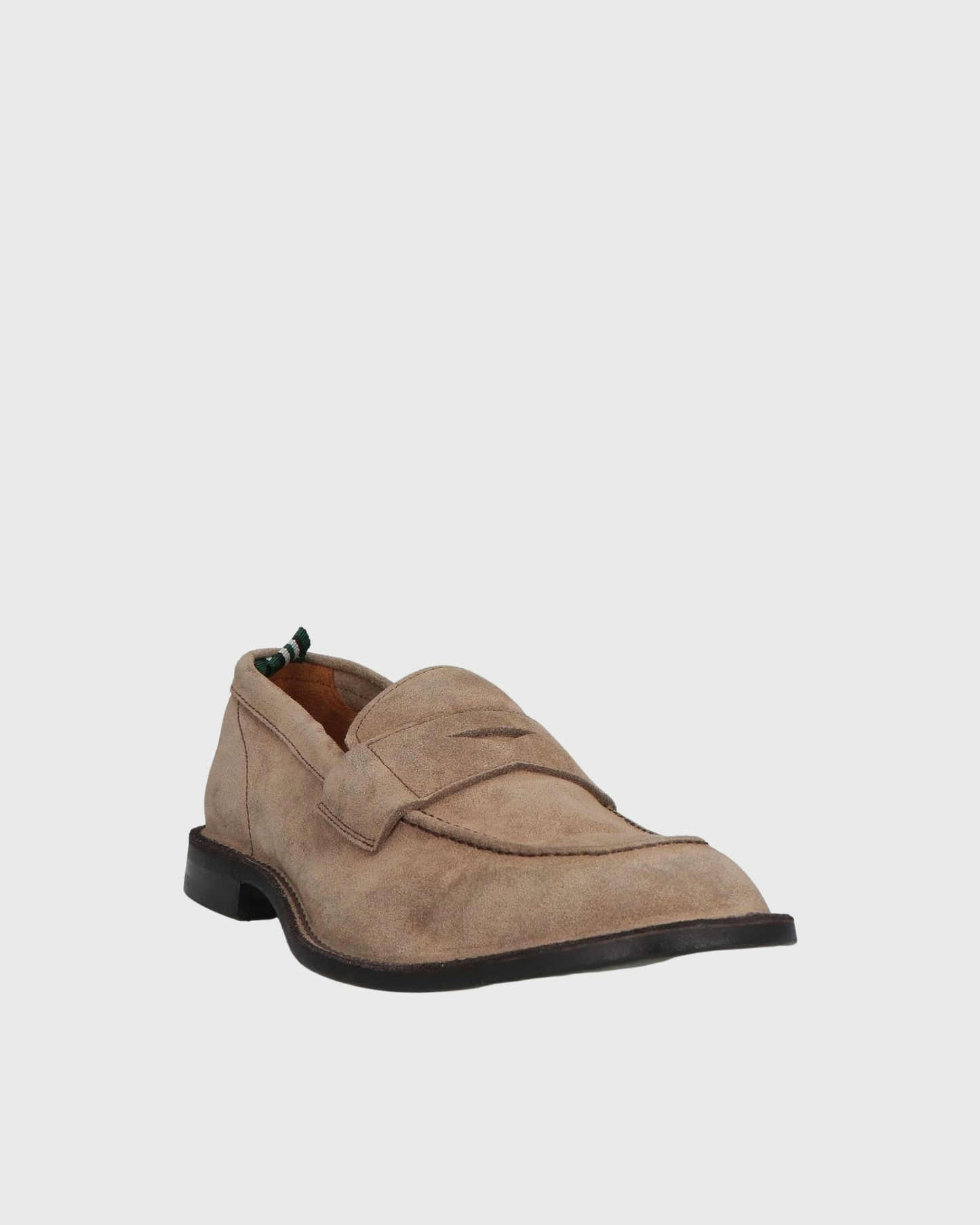 Mocassino in pelle scamosciata