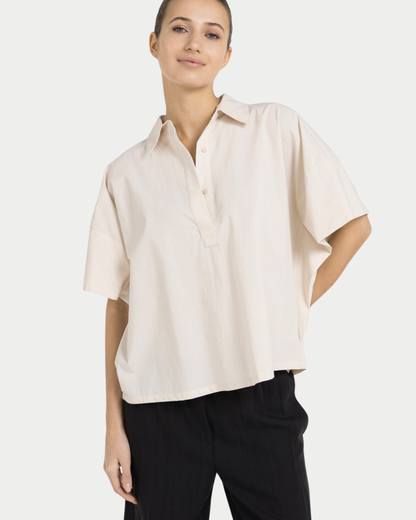 Camicia oversize con dettaglio sulle maniche