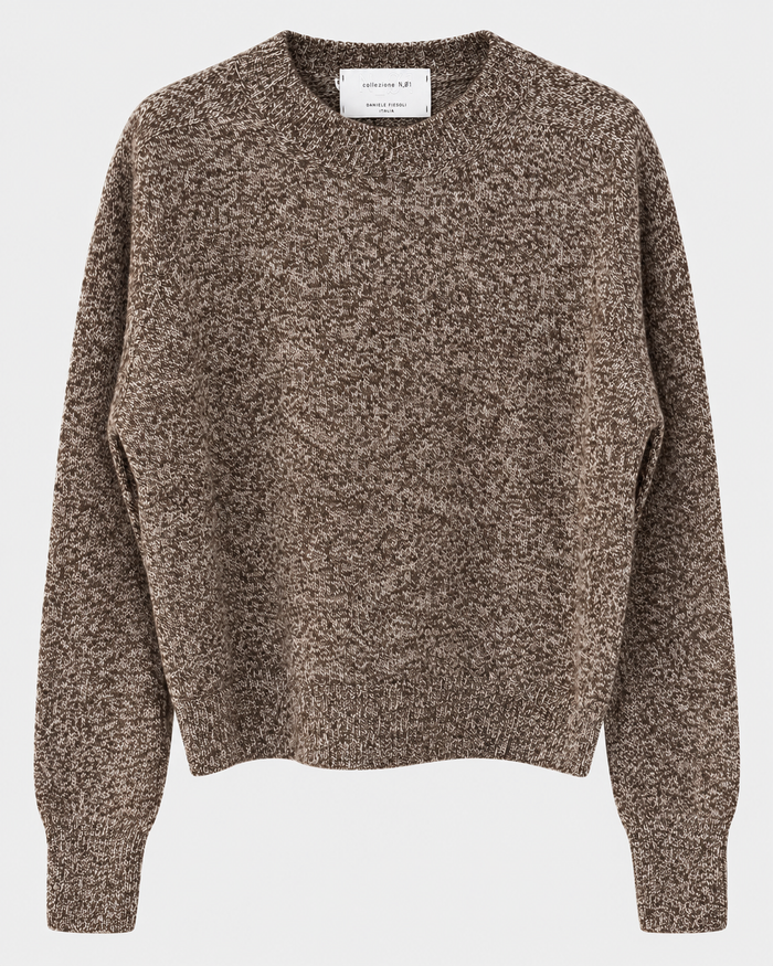 Maglia paricollo in misto cashmere