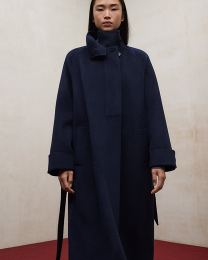 Lora coat in recycled wool