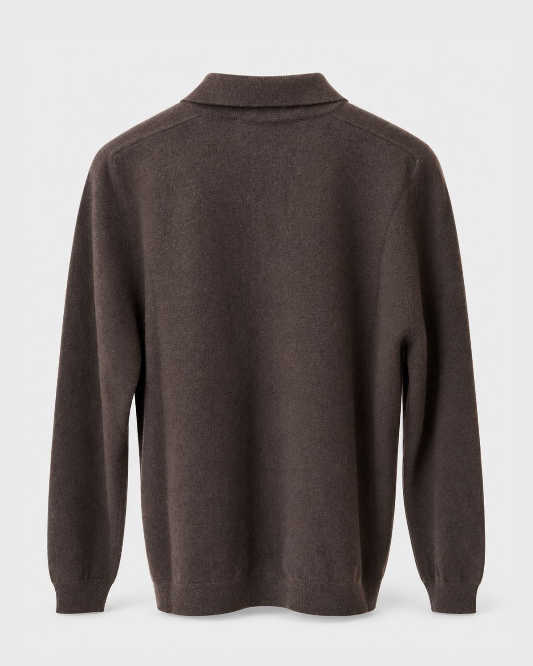 Woll-Poloshirt mit Reißverschluss