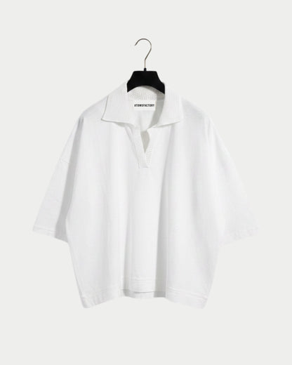 Jersey Crochet Polo Shirt