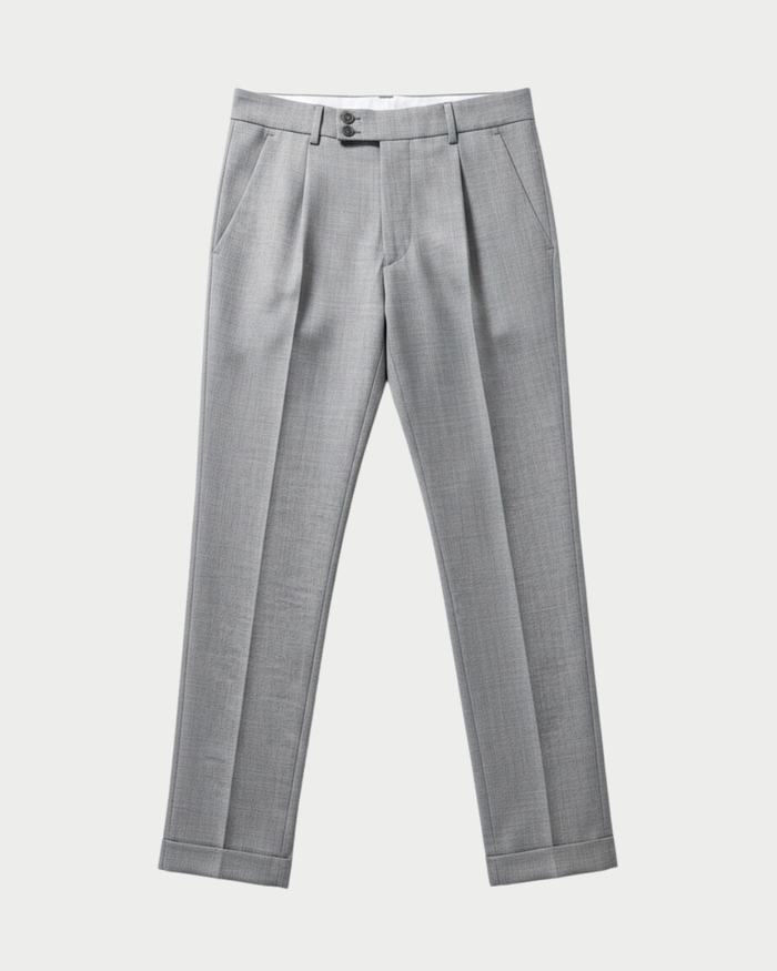 Pantaloni sartoriali in fresco lana