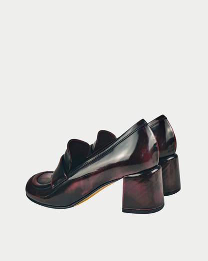 Mocassino in pelle abrasivata