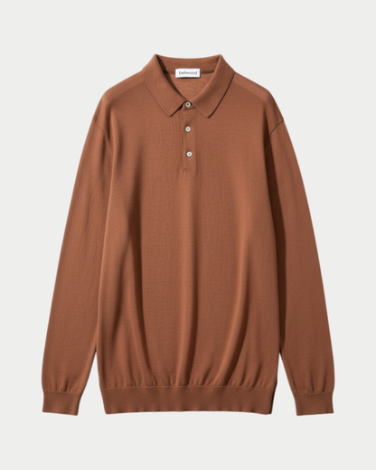 Maglia Polo in cotone manica lunga