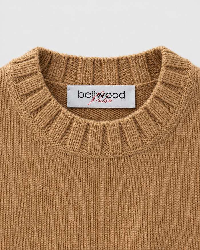 Feinstrickpullover mit Rundhalsausschnitt