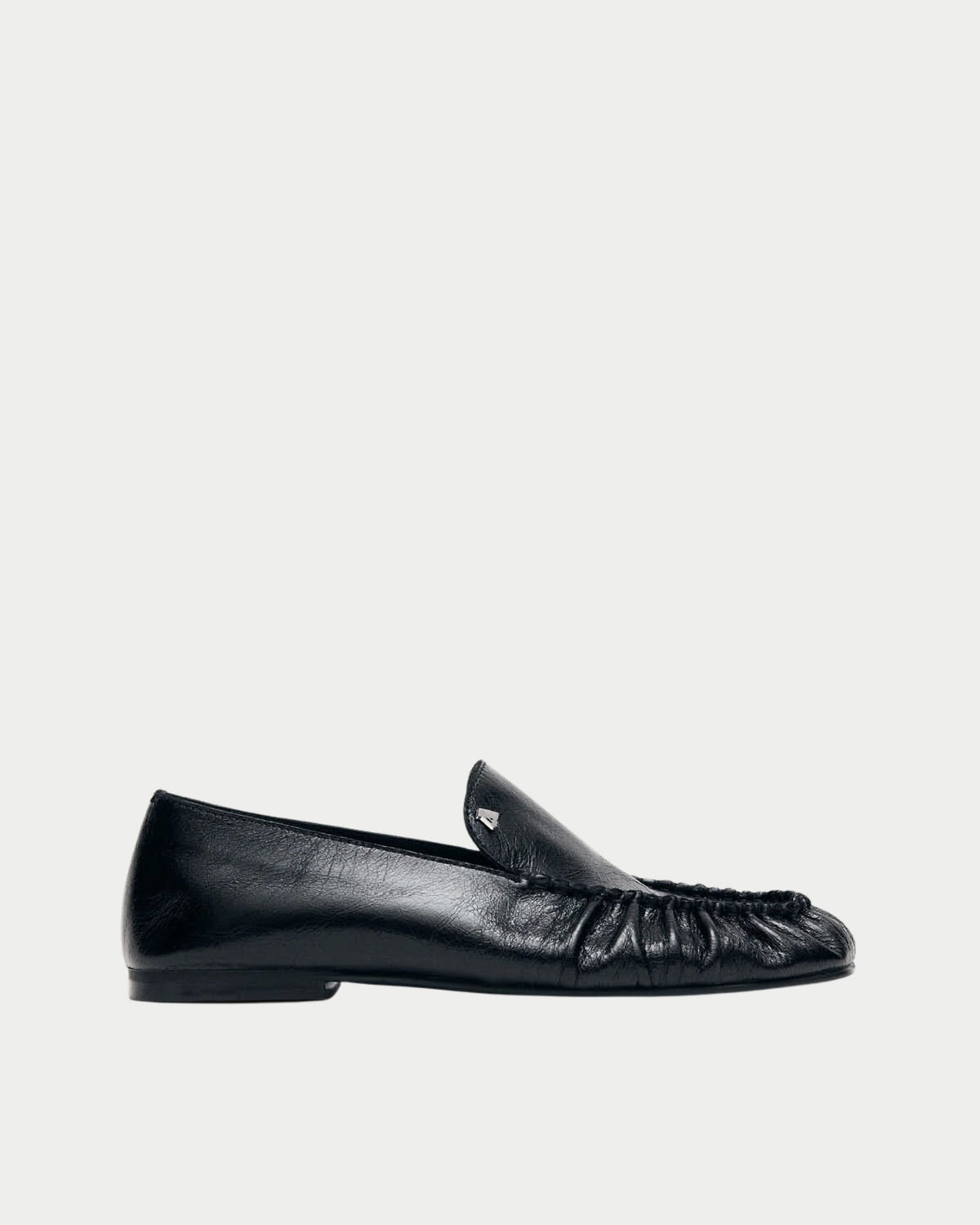 Gabe black leather loafers
