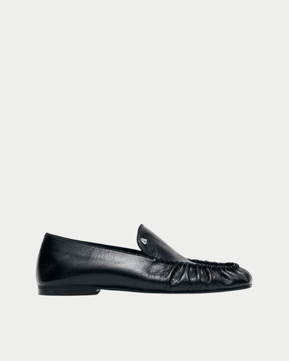 Gabe black leather loafers