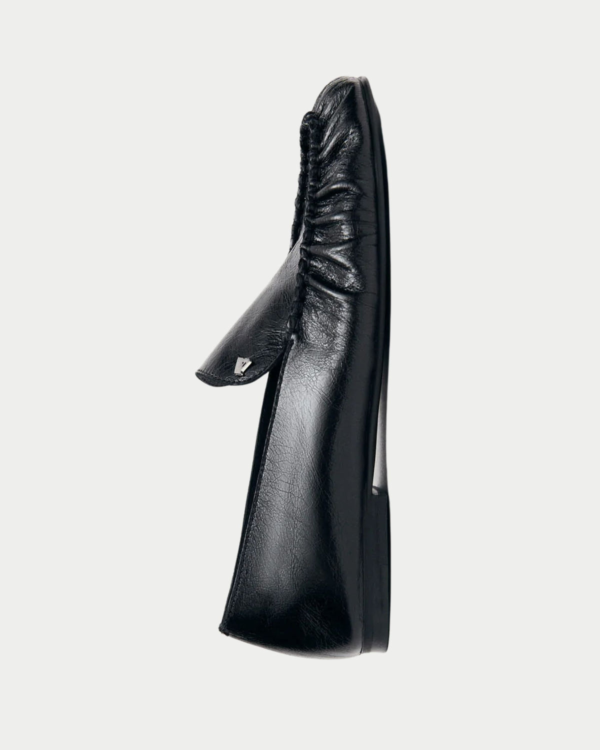 Gabe black leather loafers