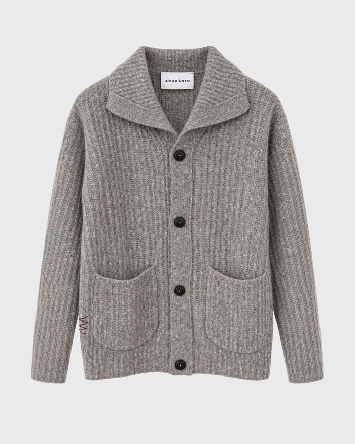 Cardigan aus Alpaka-Seide-Mix