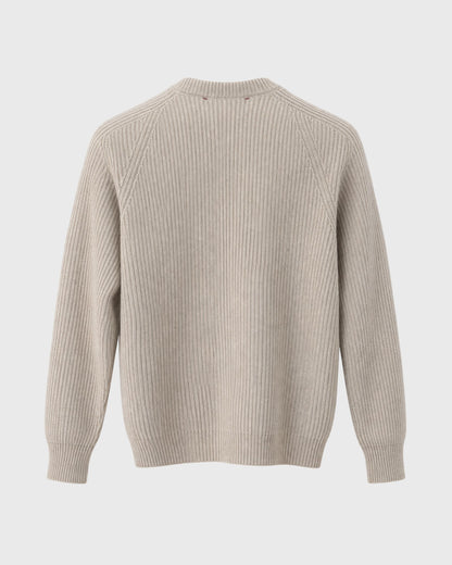 Maglia serafino in lana e cashmere