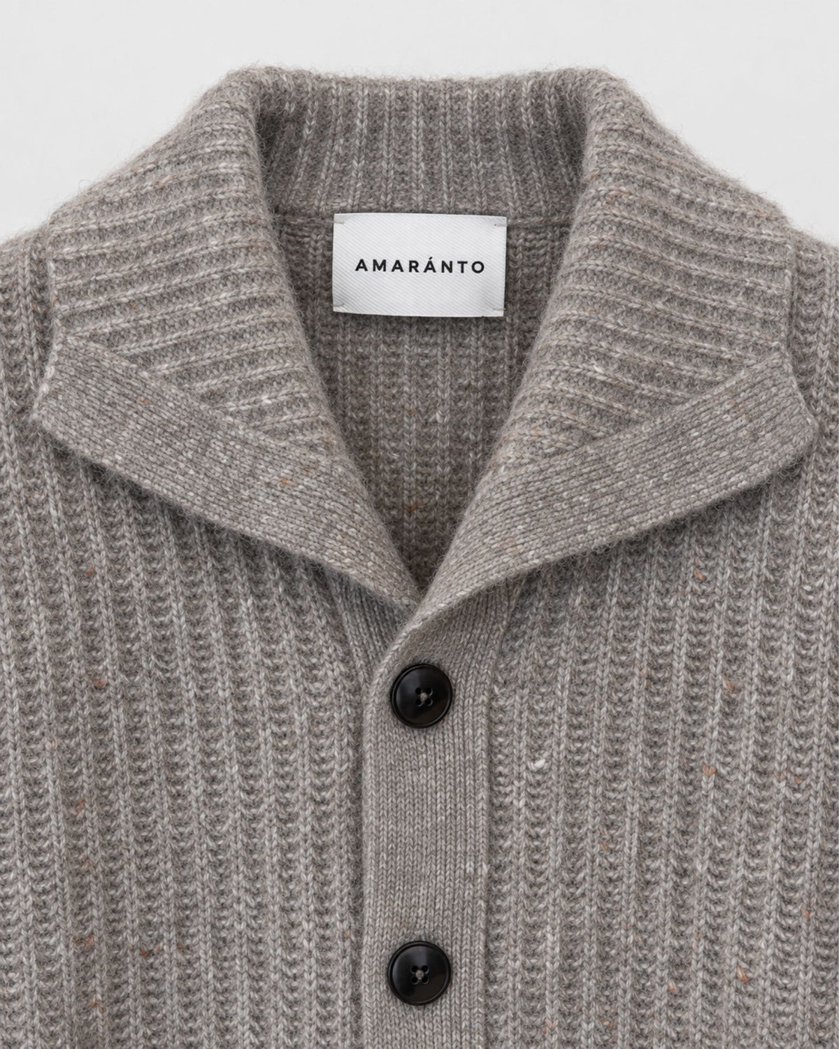 Maglia cardigan in alpaca e seta