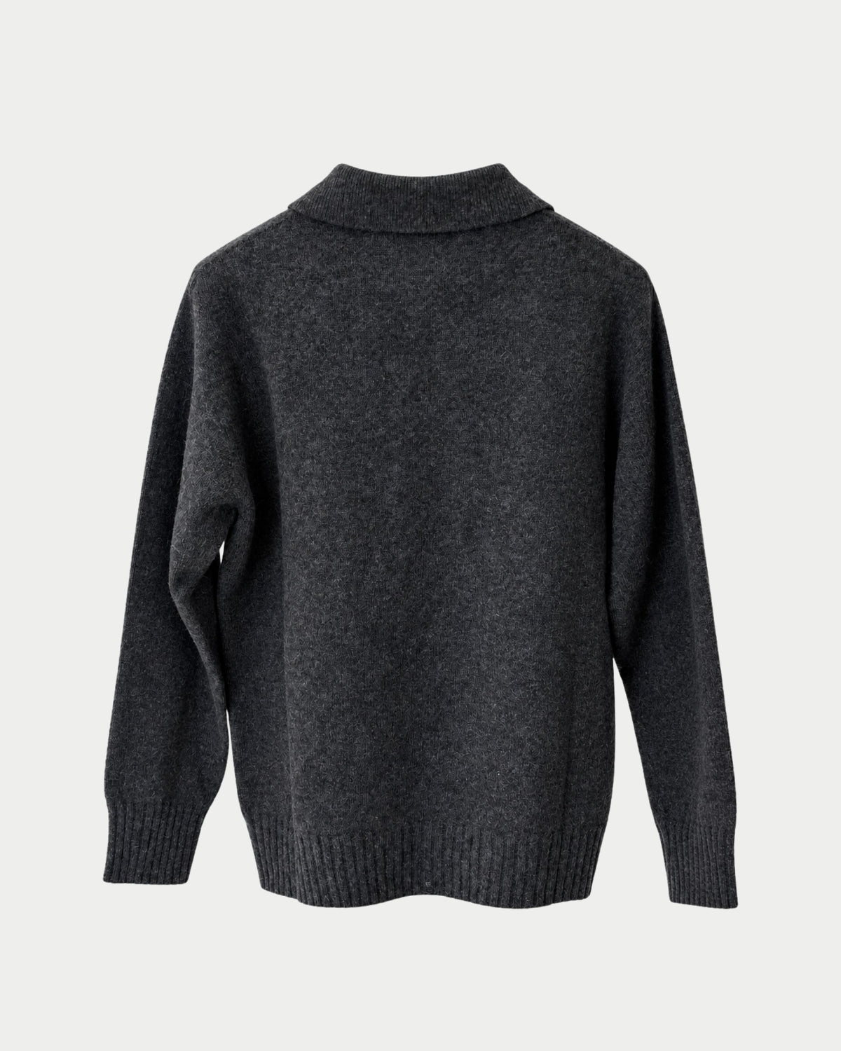 Maglia polo in lana e cashmere
