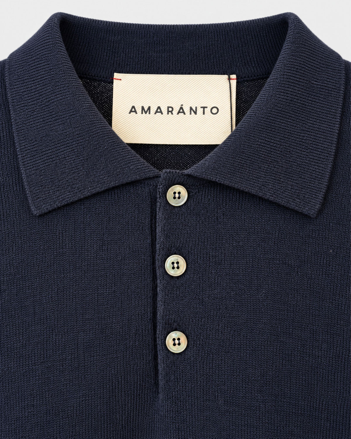 Maglia polo in cotone, lana e cashmere
