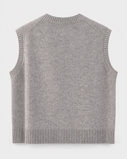Maglia gilet in misto cashmere