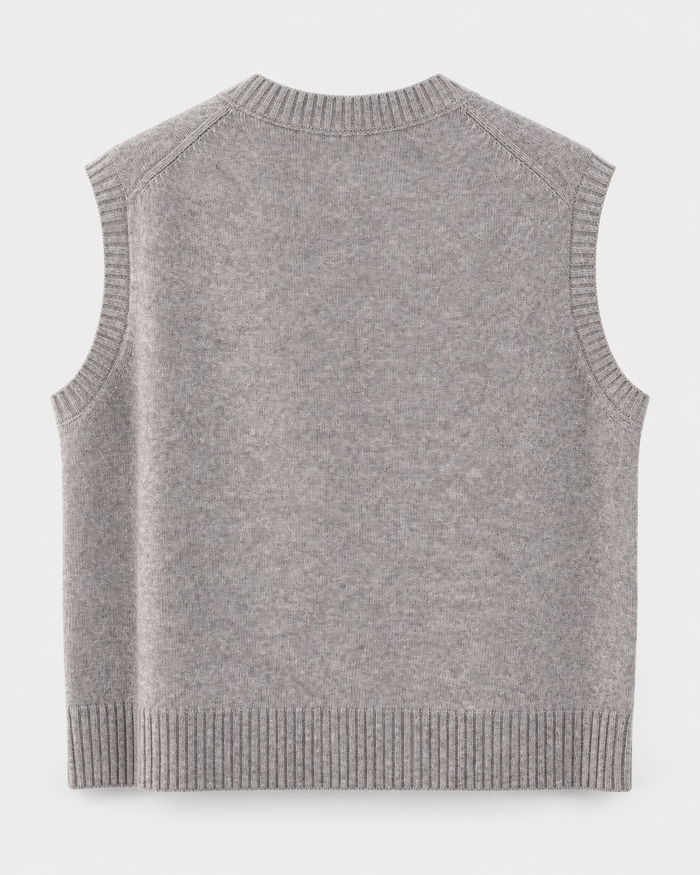 Maglia gilet in misto cashmere