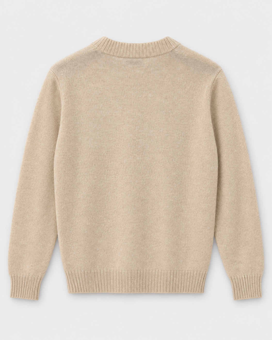 Pullover mit Rundhalsausschnitt in Teddy-Optik