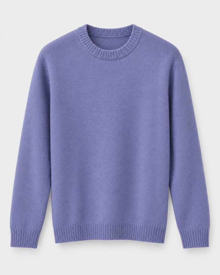 Pullover mit Rundhalsausschnitt in Teddy-Optik