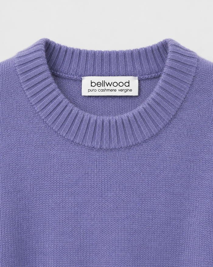 Pullover mit Rundhalsausschnitt in Teddy-Optik