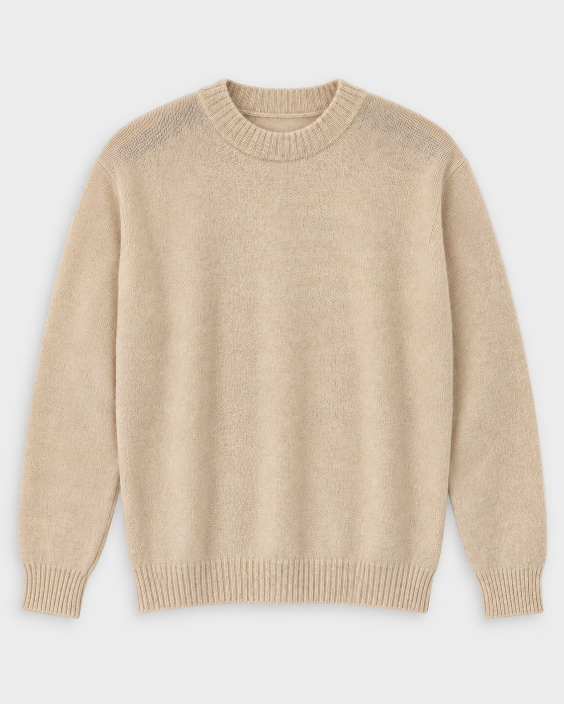 Pullover mit Rundhalsausschnitt in Teddy-Optik
