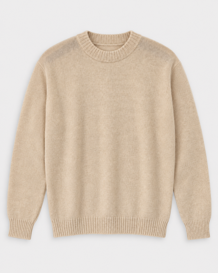 Pullover mit Rundhalsausschnitt in Teddy-Optik