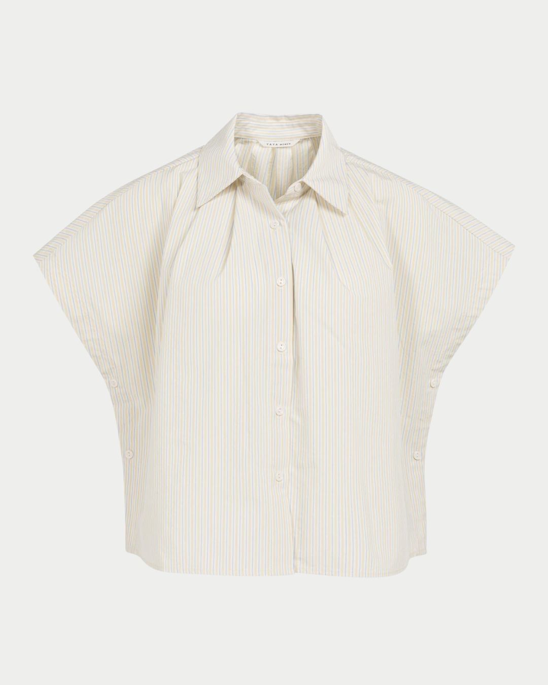 Camicia blusa a righe con dettaglio di bottoni