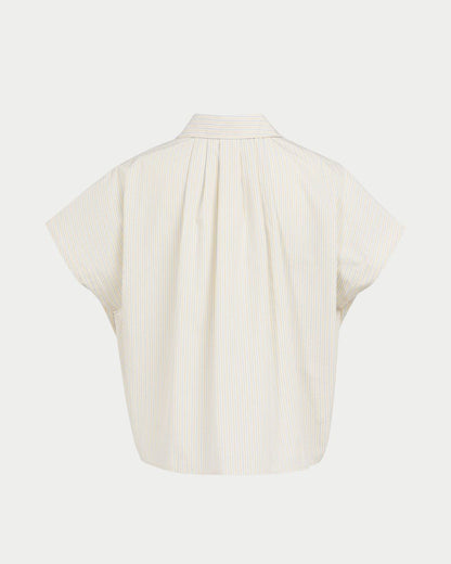 Camicia blusa a righe con dettaglio di bottoni