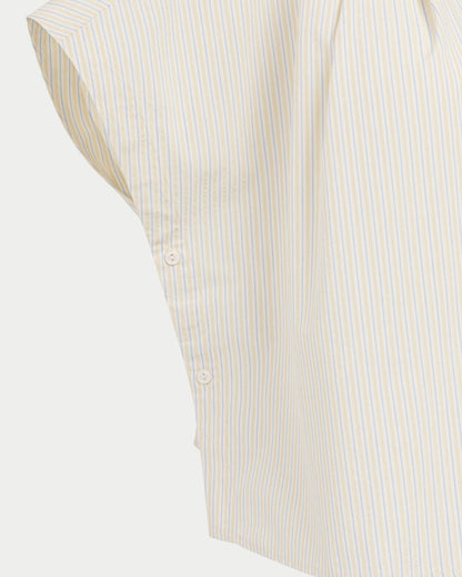 Camicia blusa a righe con dettaglio di bottoni