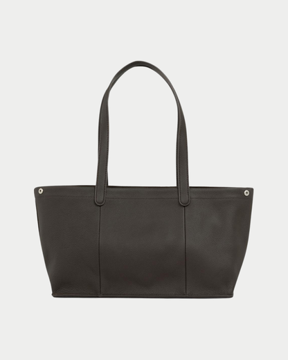 Borsa shopper in pelle scamosciata