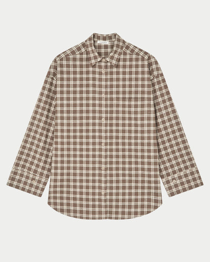 Camicia Derris in flanella di cotone biologico