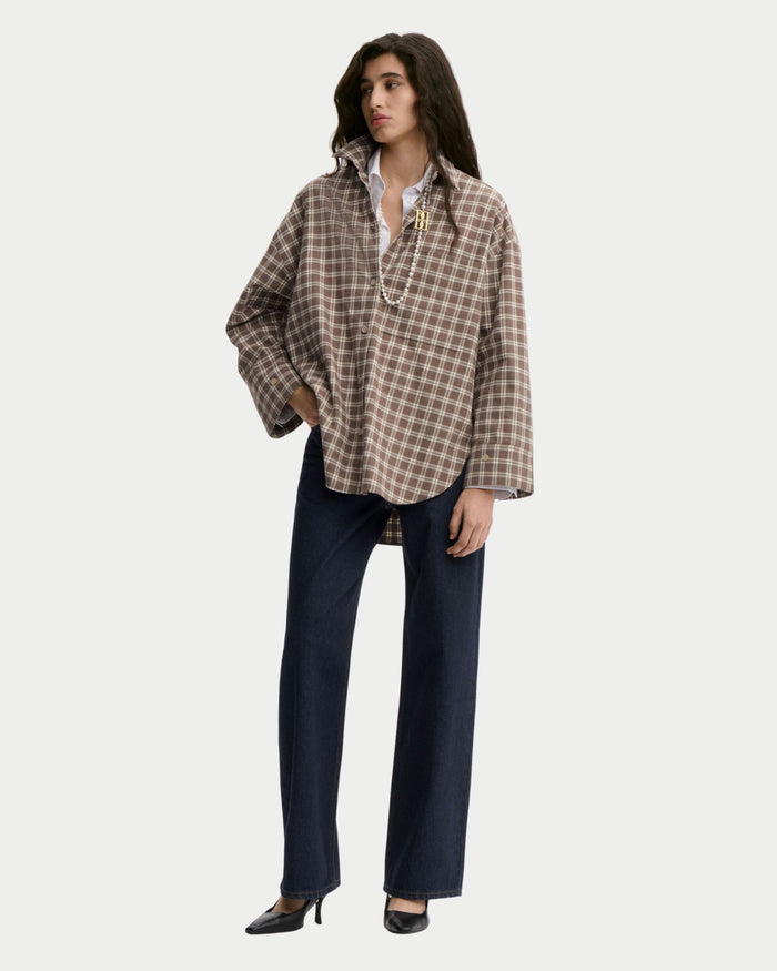 Camicia Derris in flanella di cotone biologico