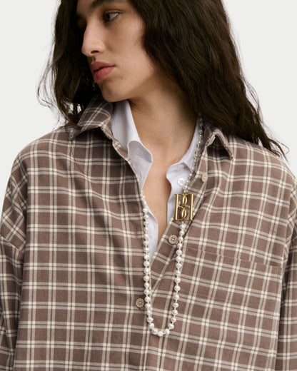 Camicia Derris in flanella di cotone biologico