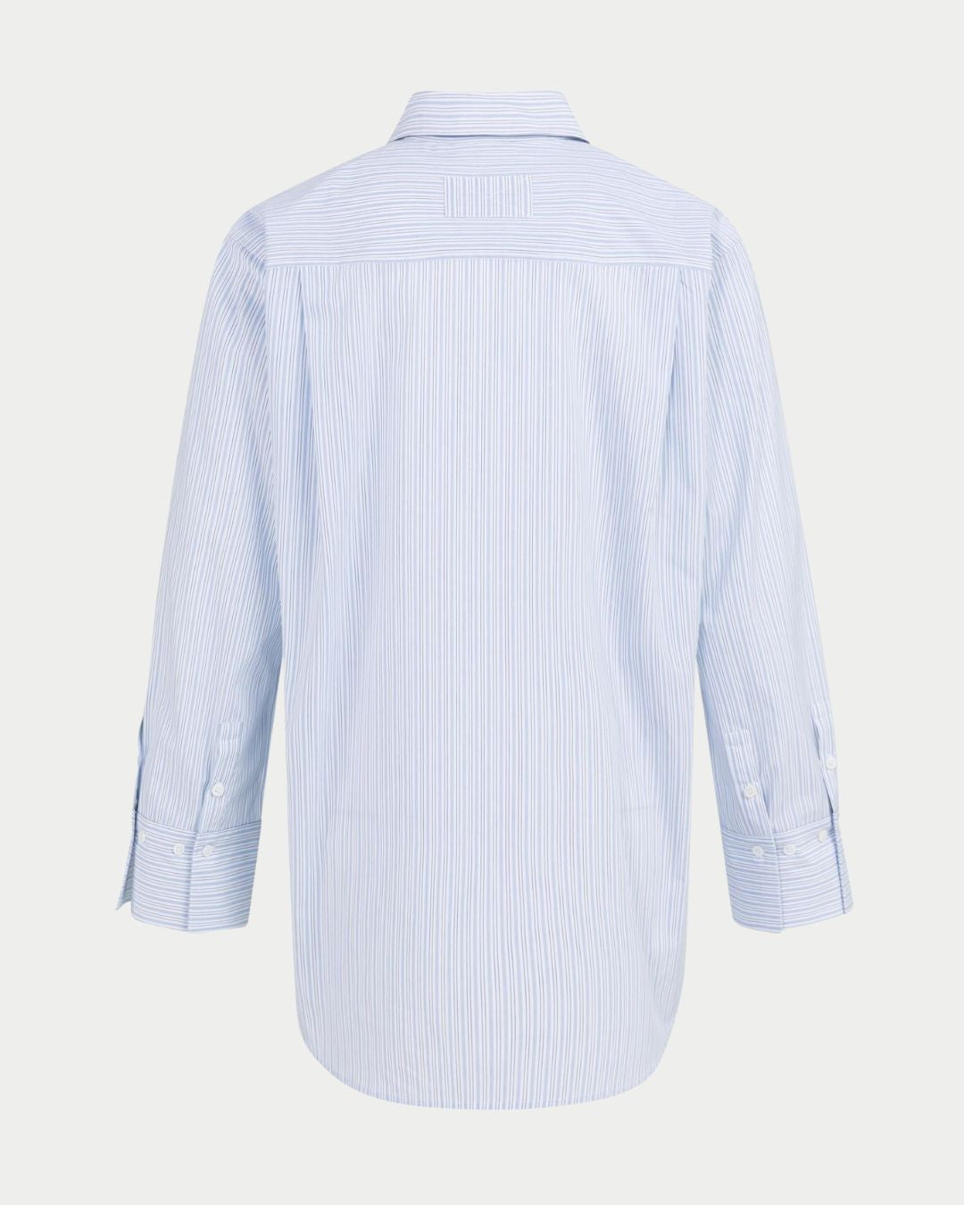 Camicia a righe dal taglio boyfriend con polsini regolabili