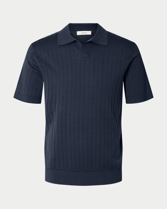 Polo t-shirt knit open stitch