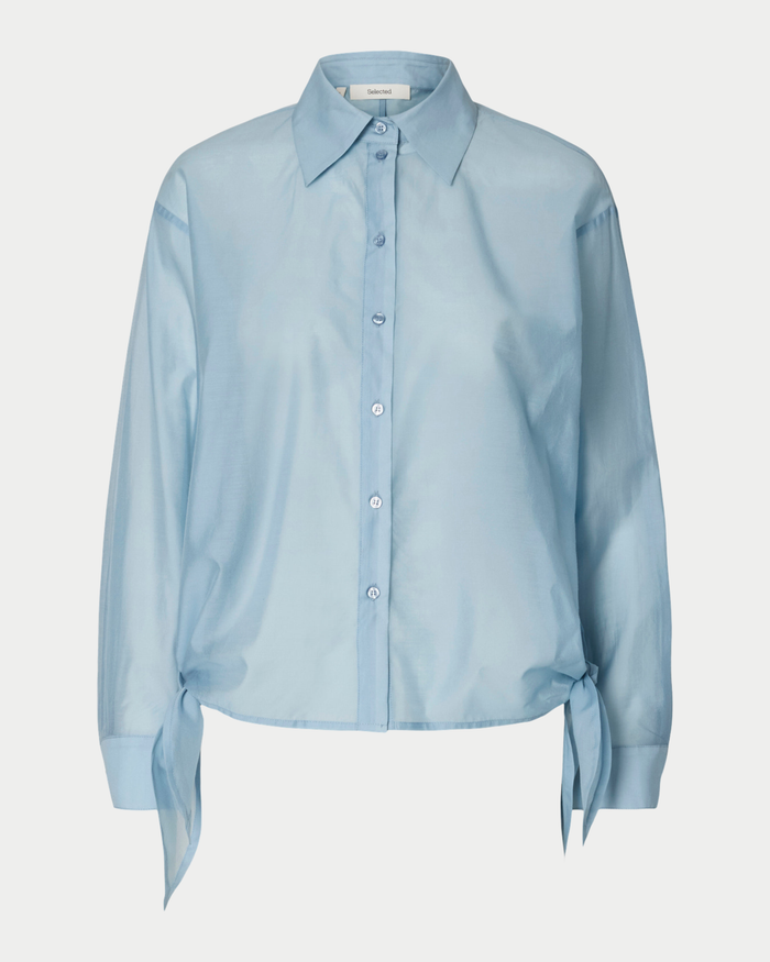 Camicia iris relaxed tie detail