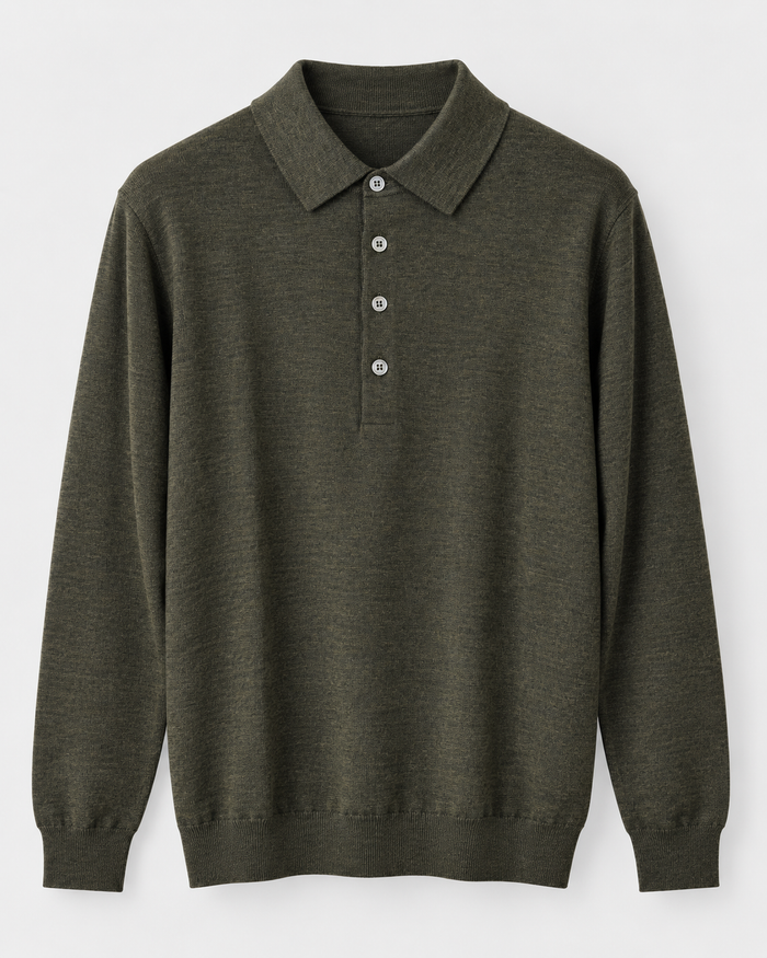 Hampton-Pullover mit Polokragen