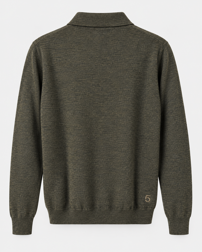 Hampton-Pullover mit Polokragen